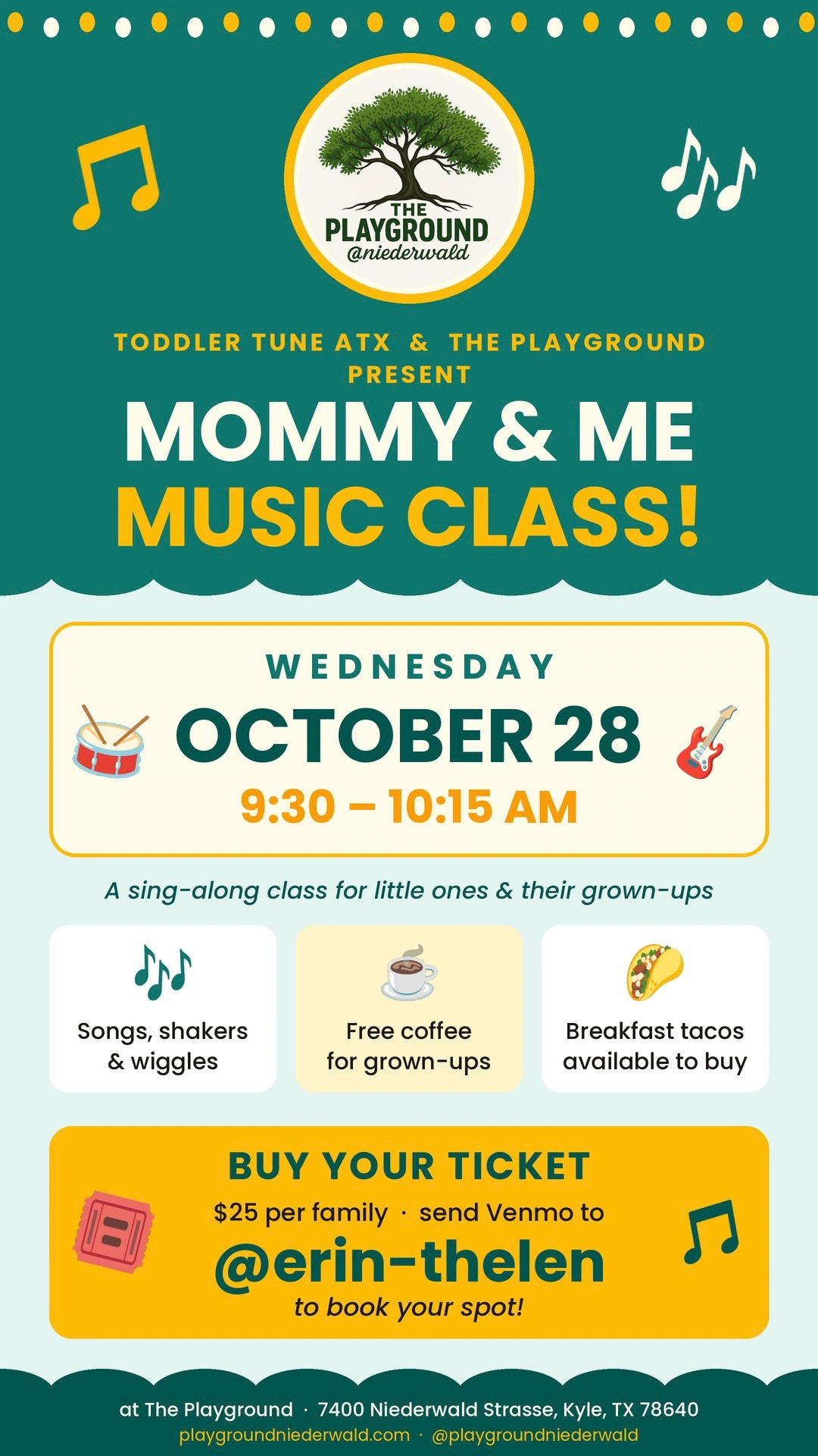 Mommy & Me Music Class 9:30AM
